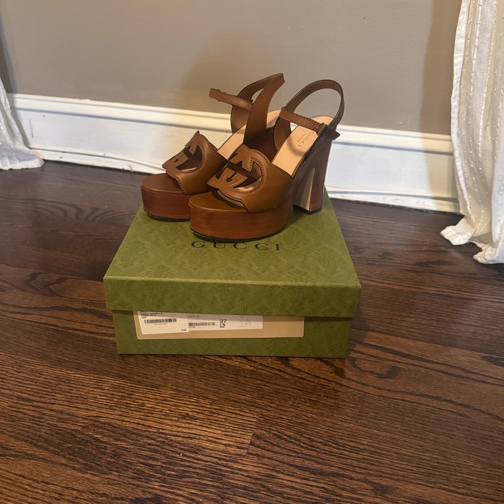 Gucci Women's Brown Platform Sandals